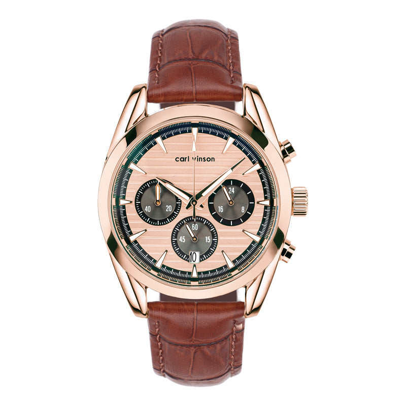 Men's Waterproof Luminous Quartz Watch - FASHIONKULTUR