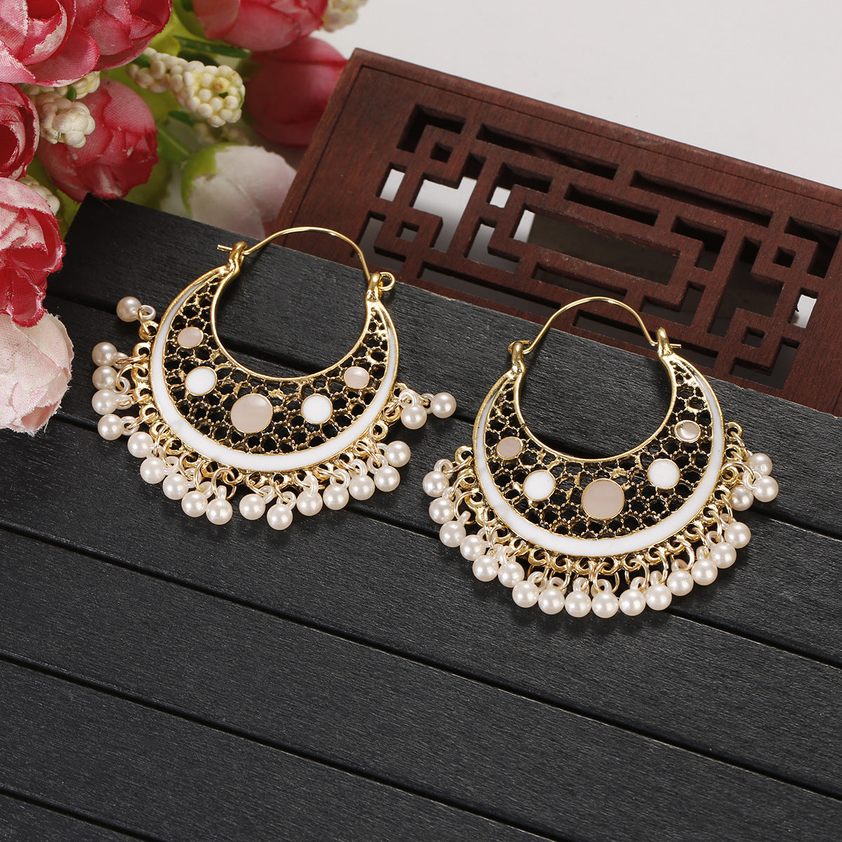 Bohemian Ethnic Style Retro Indian Exotic Style Hong Kong Style Earrings - FASHIONKULTUR