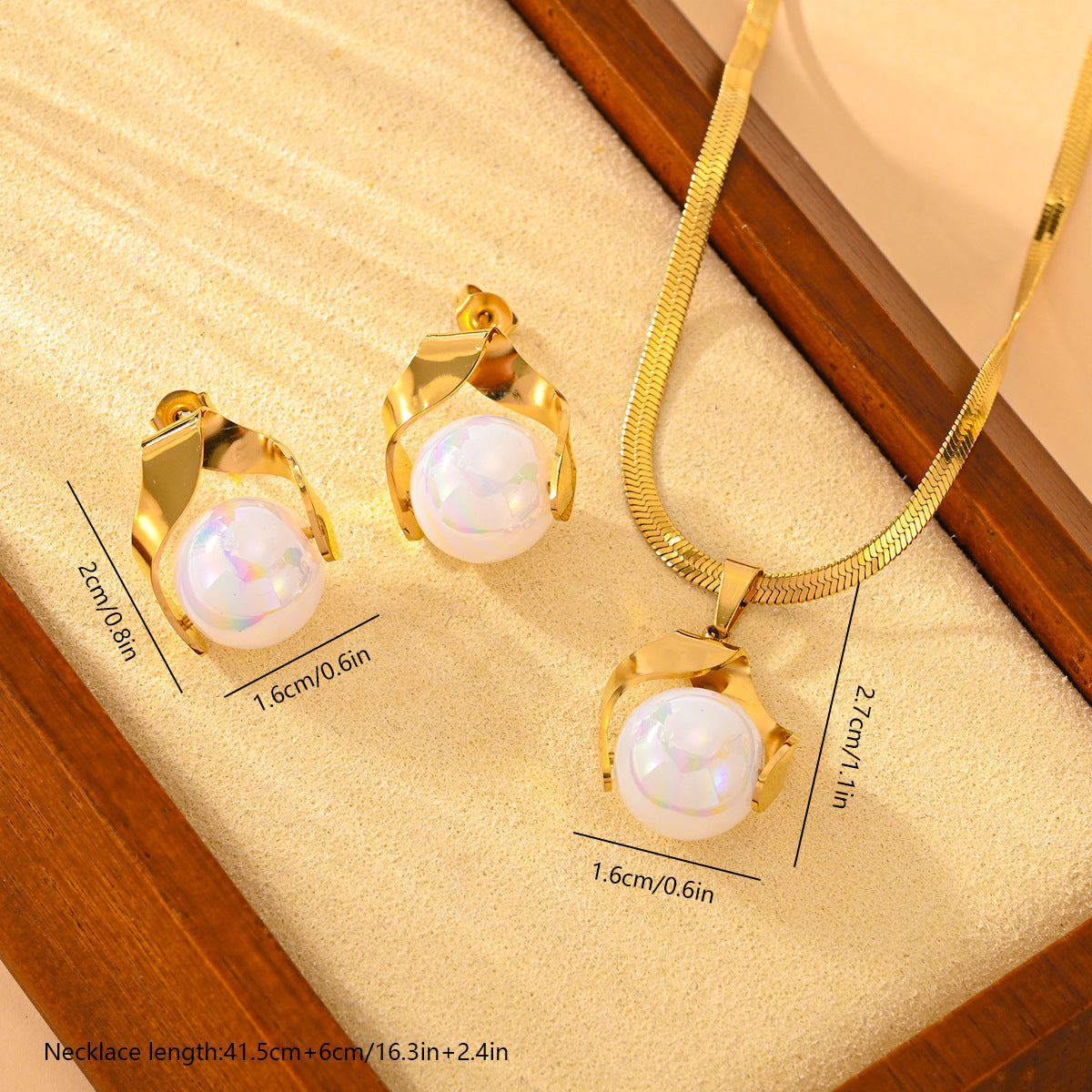 Fashion Lady Pearl Earings Set - FASHIONKULTUR