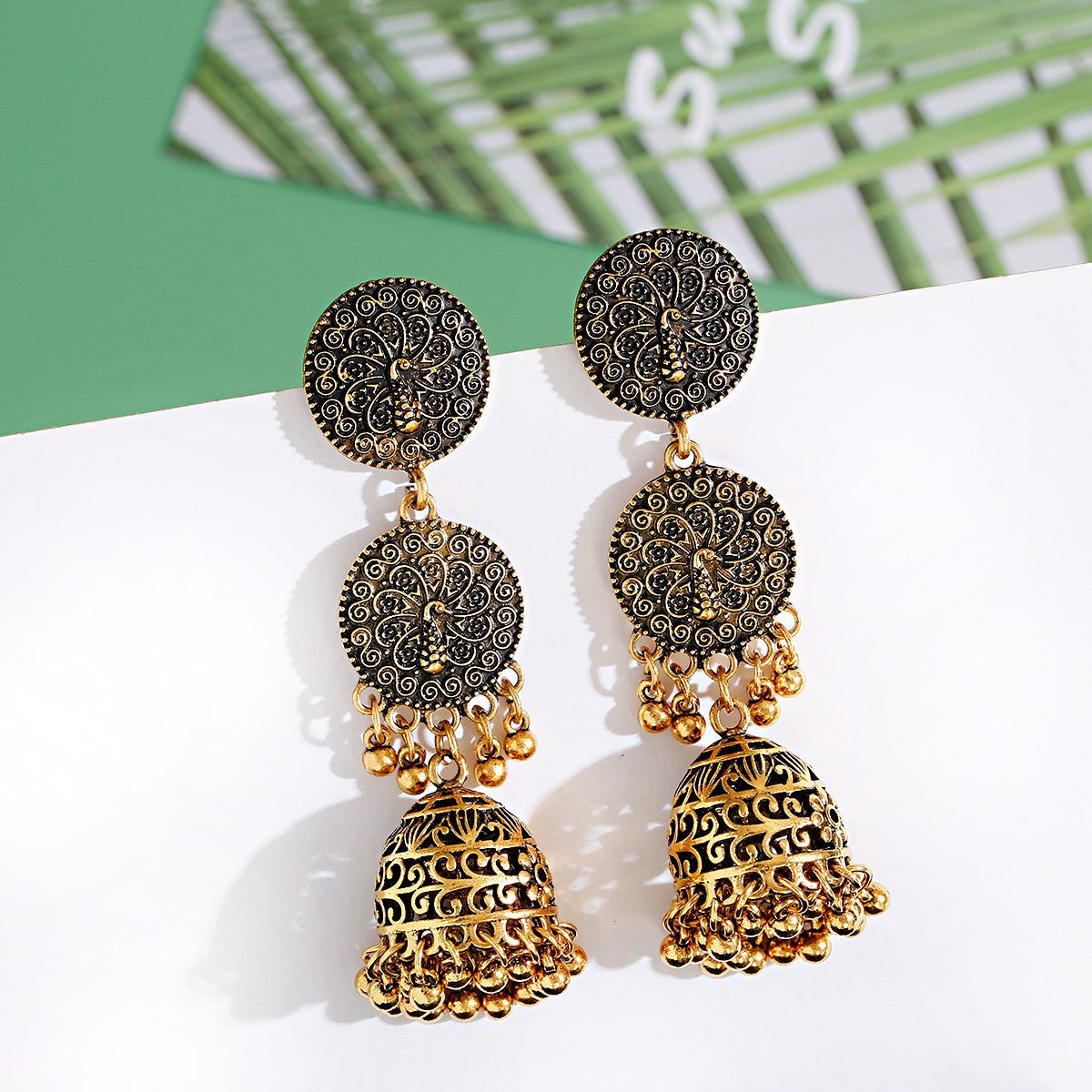 Bohemian Retro Ethnic Style Bell Earrings Women's Long - FASHIONKULTUR