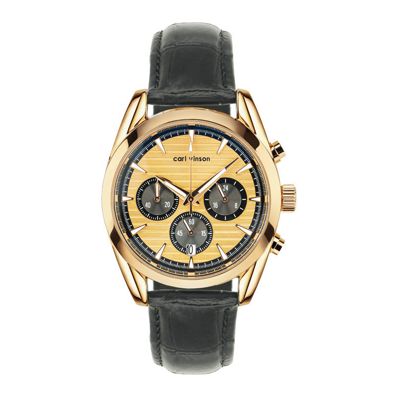 Men's Waterproof Luminous Quartz Watch - FASHIONKULTUR