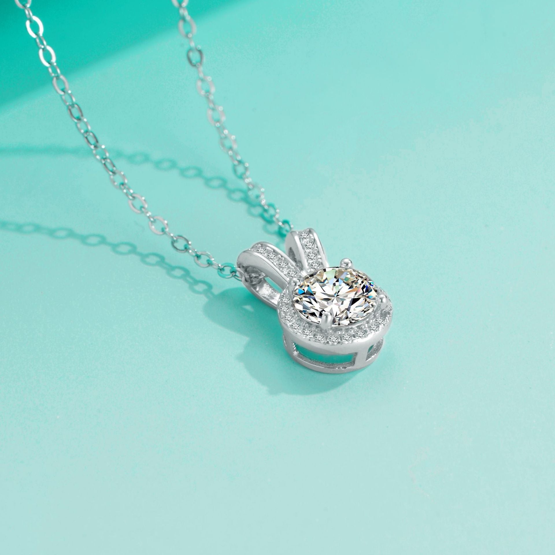 Moissanite Round Bag Necklace For Women - FASHIONKULTUR