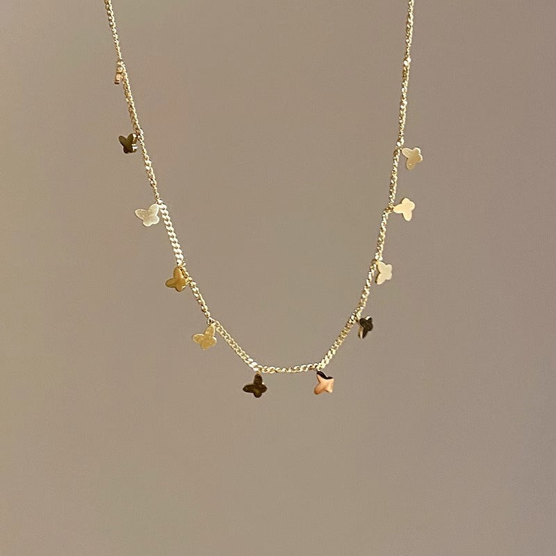 Multiple Small Butterfly Necklaces For Women - FASHIONKULTUR