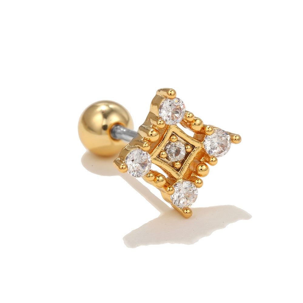 Colorful Sweet Fashion Ear Bone Stud - FASHIONKULTUR