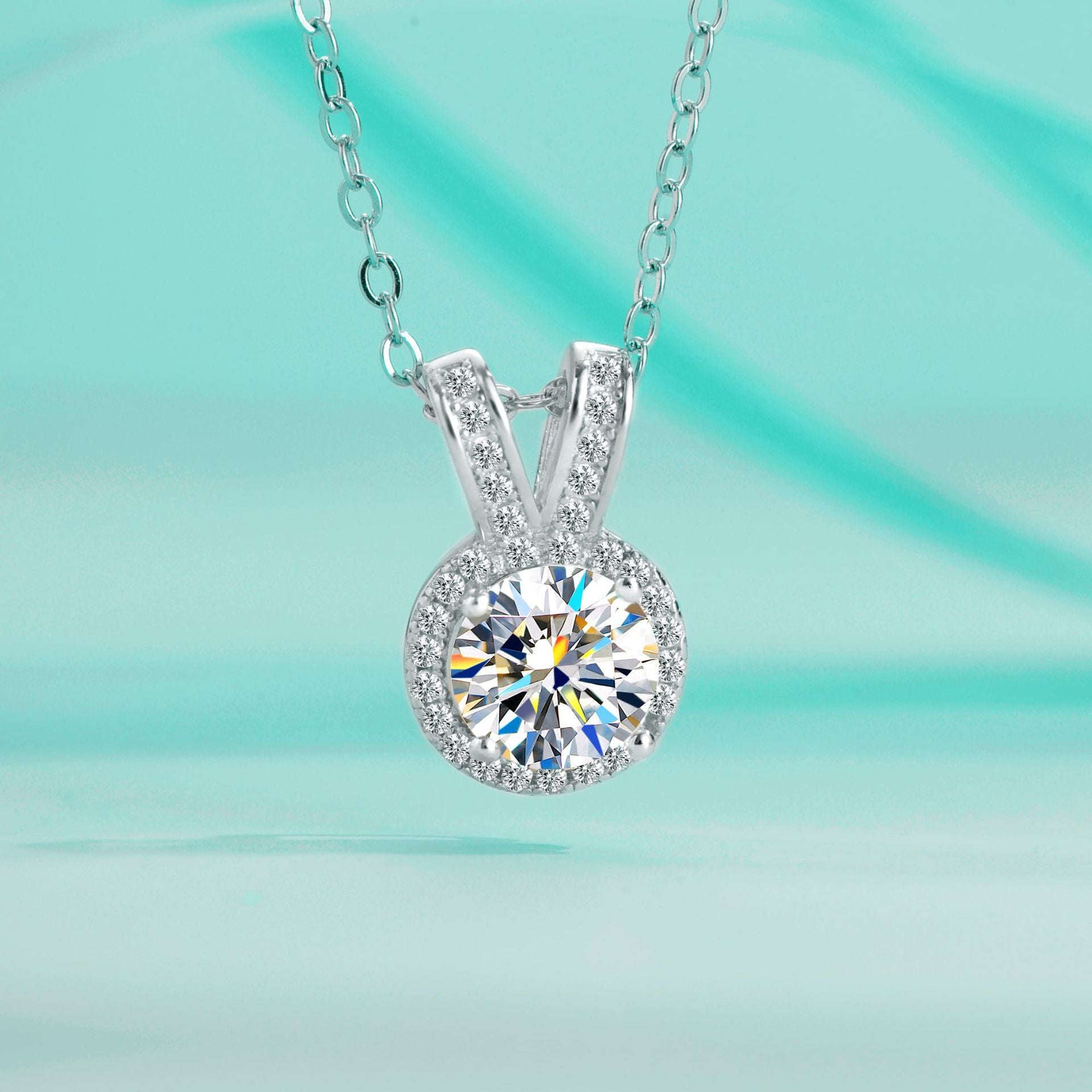 Moissanite Round Bag Necklace For Women - FASHIONKULTUR