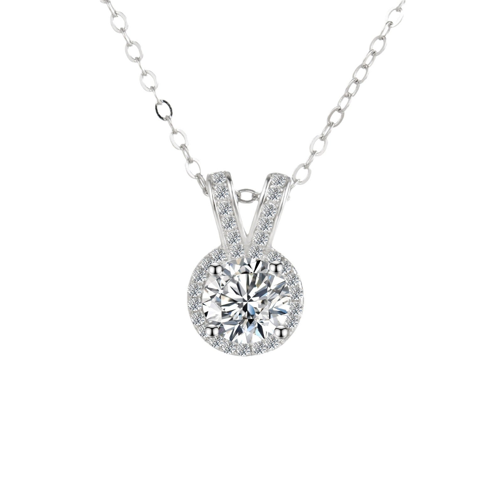 Moissanite Round Bag Necklace For Women - FASHIONKULTUR