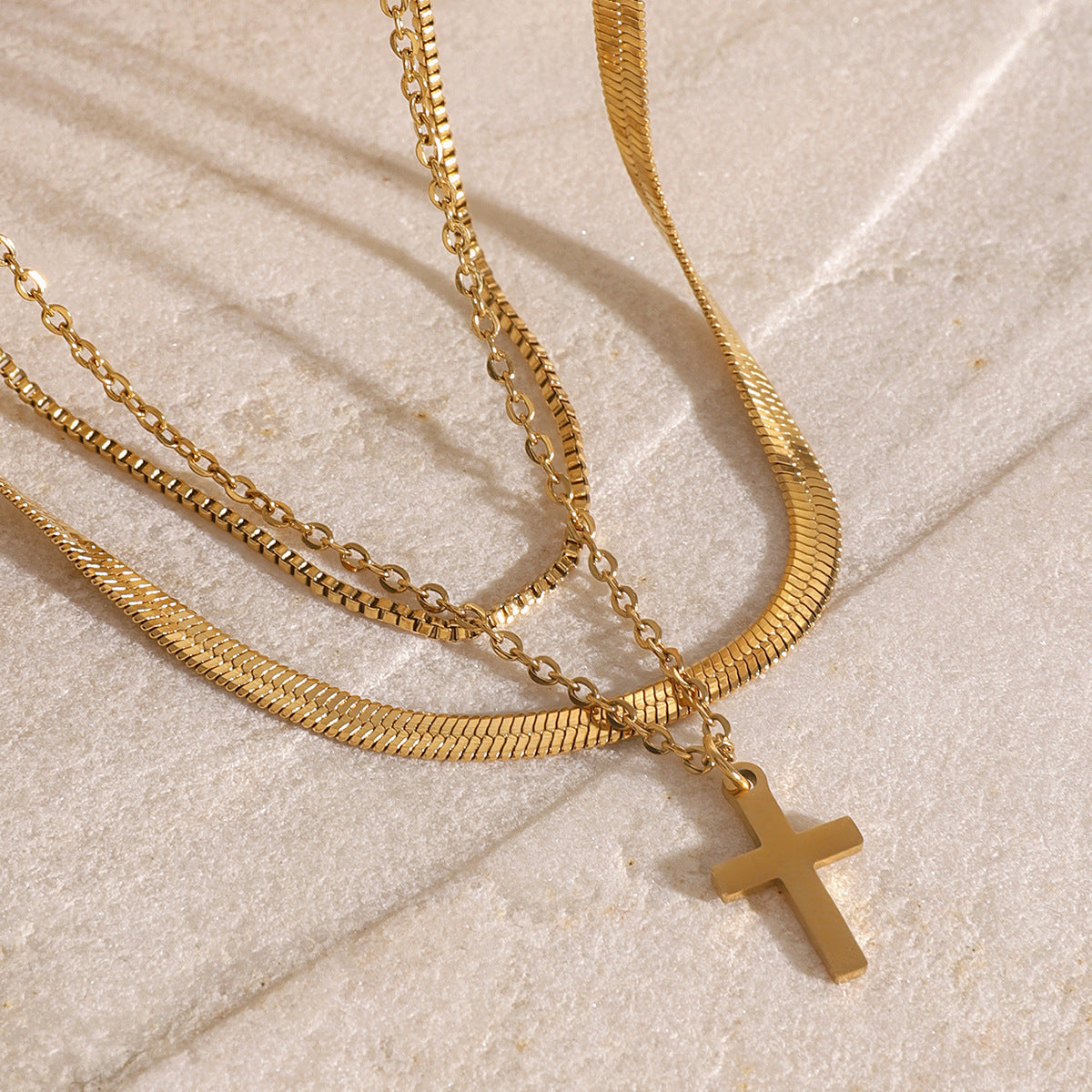 Women's Fashion Personality Cross Simple Necklace - FASHIONKULTUR