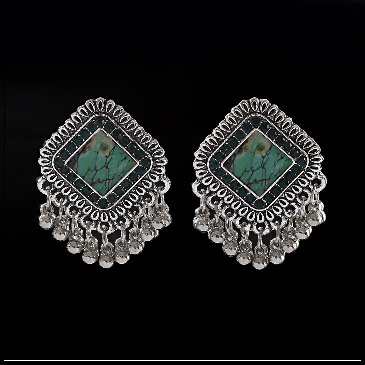 Retro Court Bell Tassel Pendant Earrings Niche Creative Design - FASHIONKULTUR