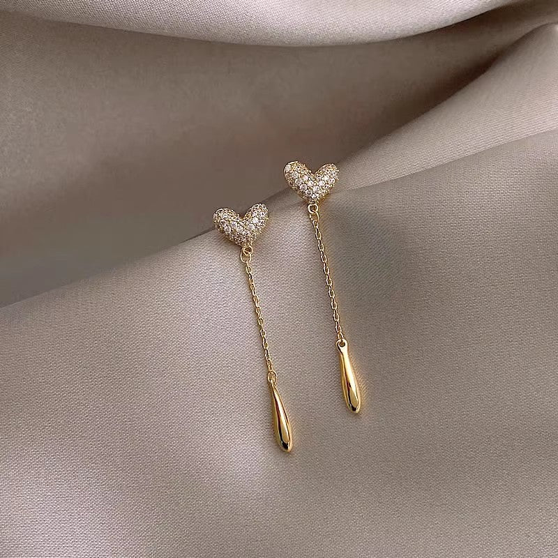 Alloy Electroplated Women's Silver Needle Long Fringe Earrings Earrings - FASHIONKULTUR