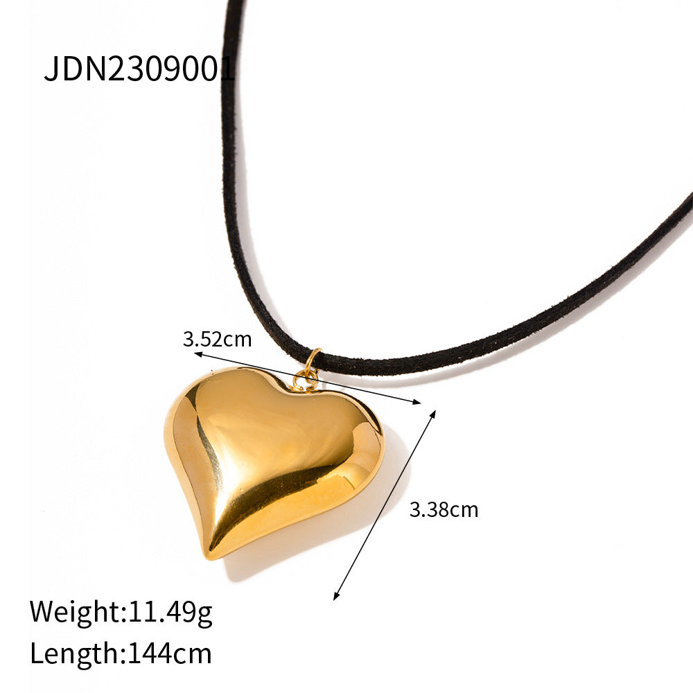 Peach Heart Series Retro Classic Love Necklace - FASHIONKULTUR