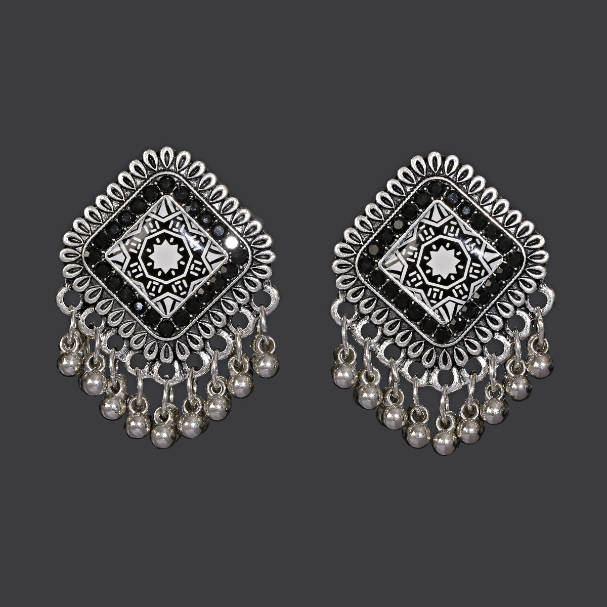 Retro Court Bell Tassel Pendant Earrings Niche Creative Design - FASHIONKULTUR