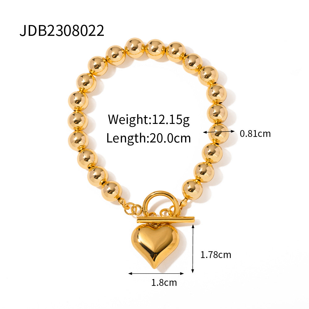 Peach Heart Series Retro Classic Love Necklace - FASHIONKULTUR