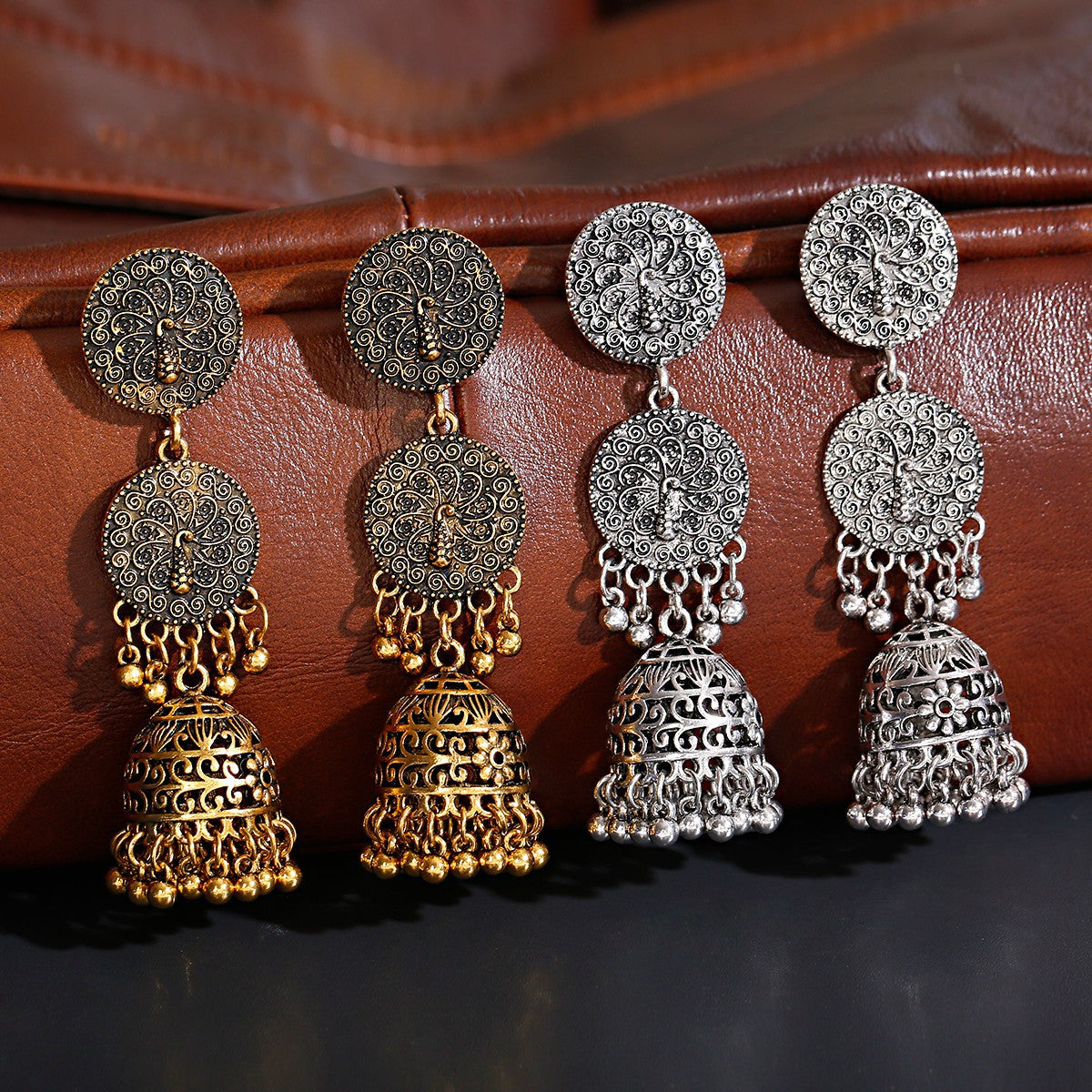 Bohemian Retro Ethnic Style Bell Earrings Women's Long - FASHIONKULTUR
