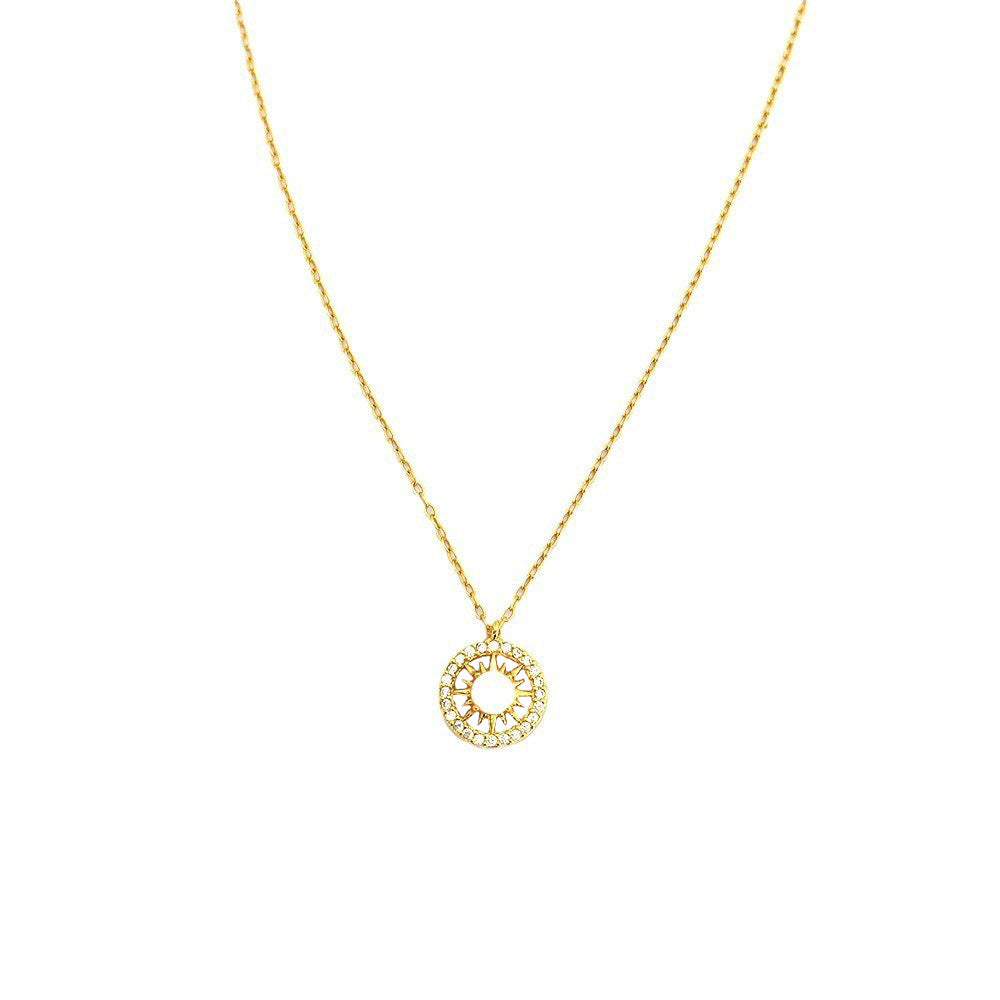 Fashion Jewelry Niche Moon And Sun Necklace Silver Opal Celtic Moon Necklace Sun Necklace Asterism Diamond - FASHIONKULTUR