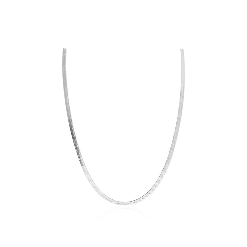 7CHEN Gold Plated Flat Snake Bones Chain Hemp Flowers Chain - FASHIONKULTUR