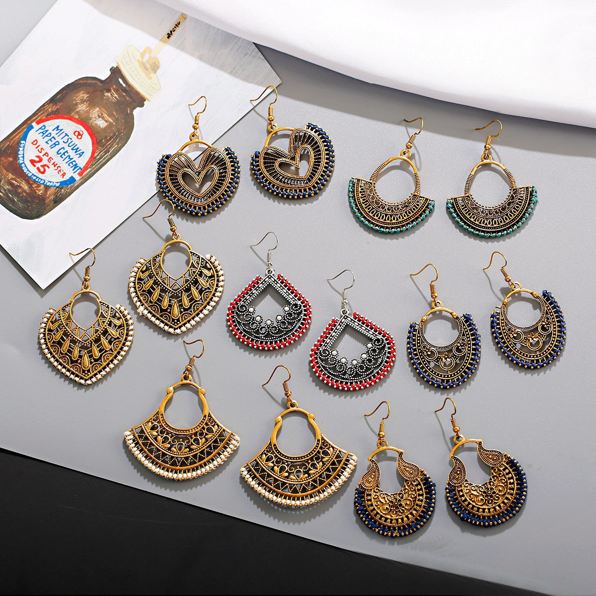 Bohemian Style Vintage Earrings Hollow Design Simple And Elegant - FASHIONKULTUR