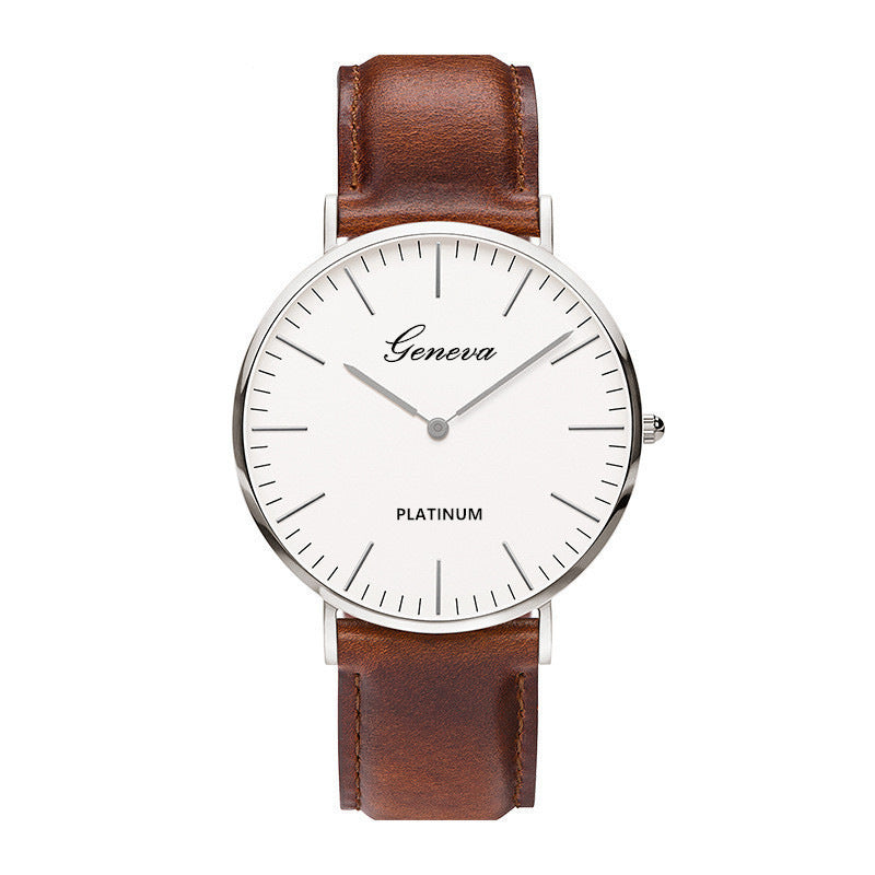 Quartz Ultrathin And Simple Belt Men's Watch - FASHIONKULTUR