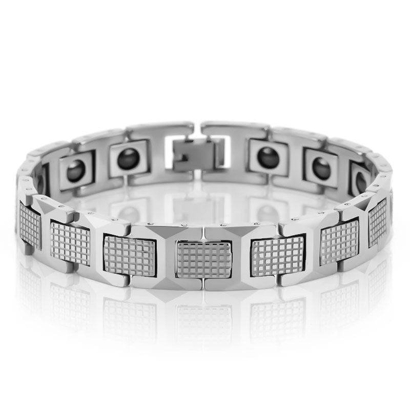 Tungsten Steel Golden Pineapple Shape Magnet Bracelet - FASHIONKULTUR