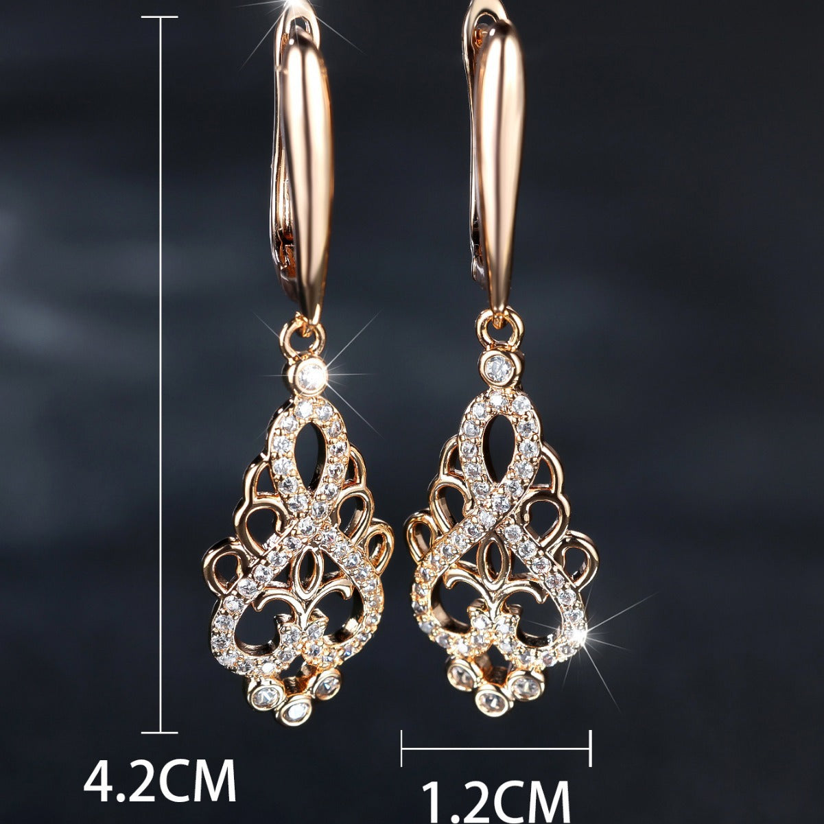 Popular Love Heart Simplicity Special Interest Light Luxury Elegant Earrings - FASHIONKULTUR