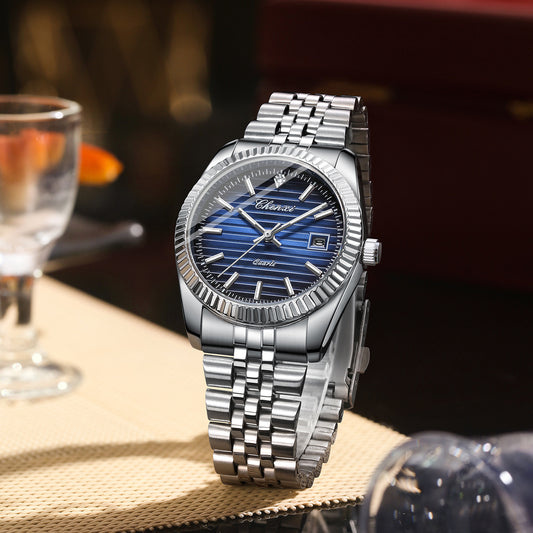 Business Calendar Luminous Waterproof Quartz Watch - FASHIONKULTUR