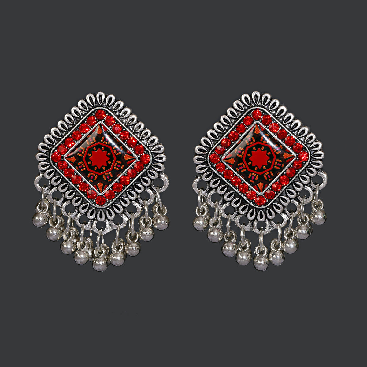 Retro Court Bell Tassel Pendant Earrings Niche Creative Design - FASHIONKULTUR