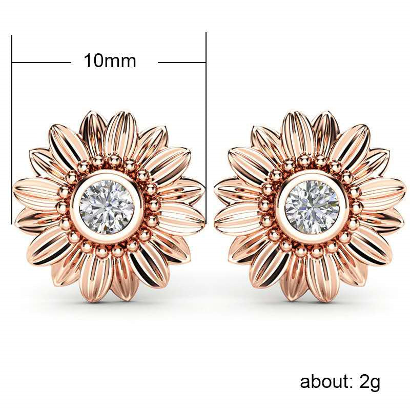 Sunflower Heart-shaped SmalPendant - FASHIONKULTUR