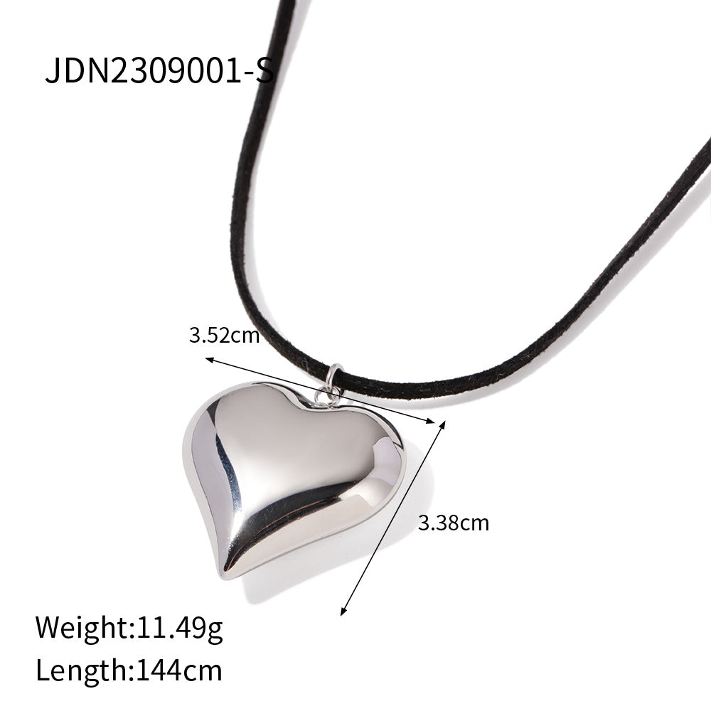 Peach Heart Series Retro Classic Love Necklace - FASHIONKULTUR