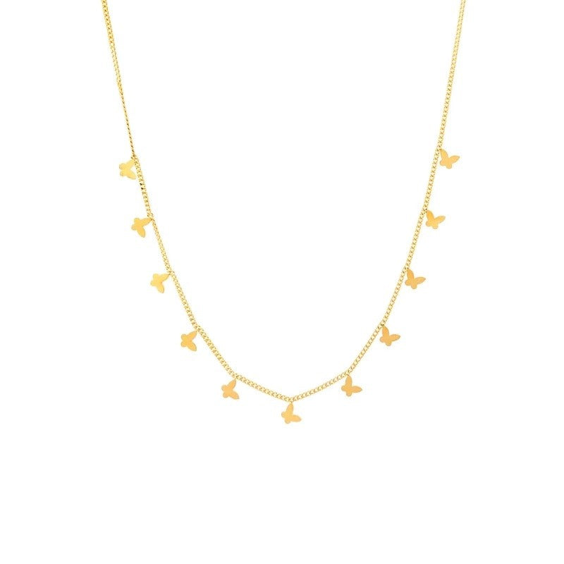 Multiple Small Butterfly Necklaces For Women - FASHIONKULTUR