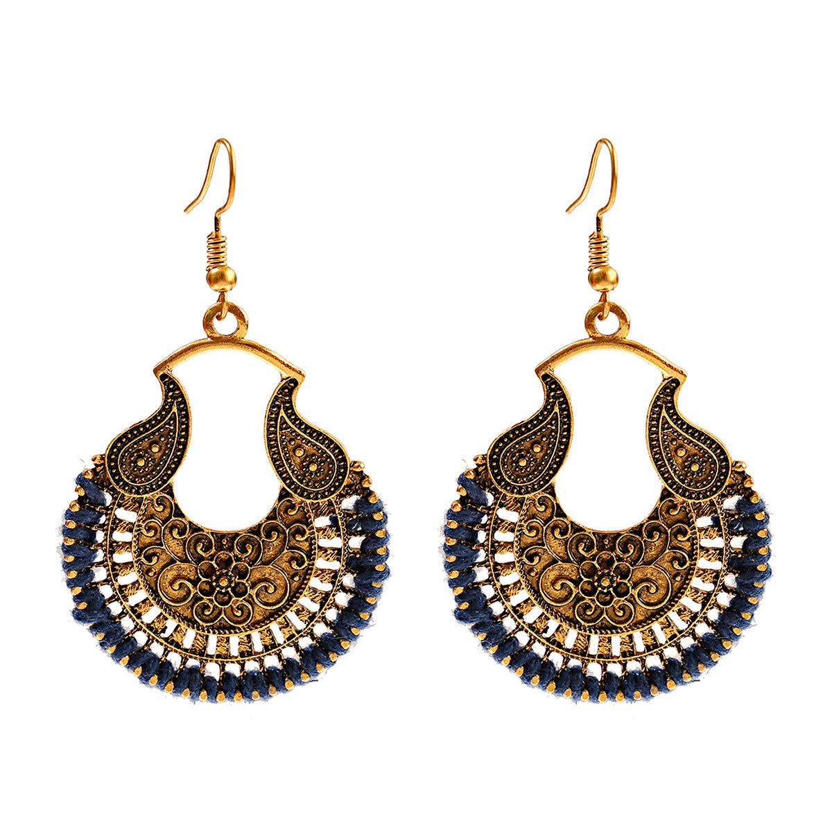 Bohemian Style Vintage Earrings Hollow Design Simple And Elegant - FASHIONKULTUR