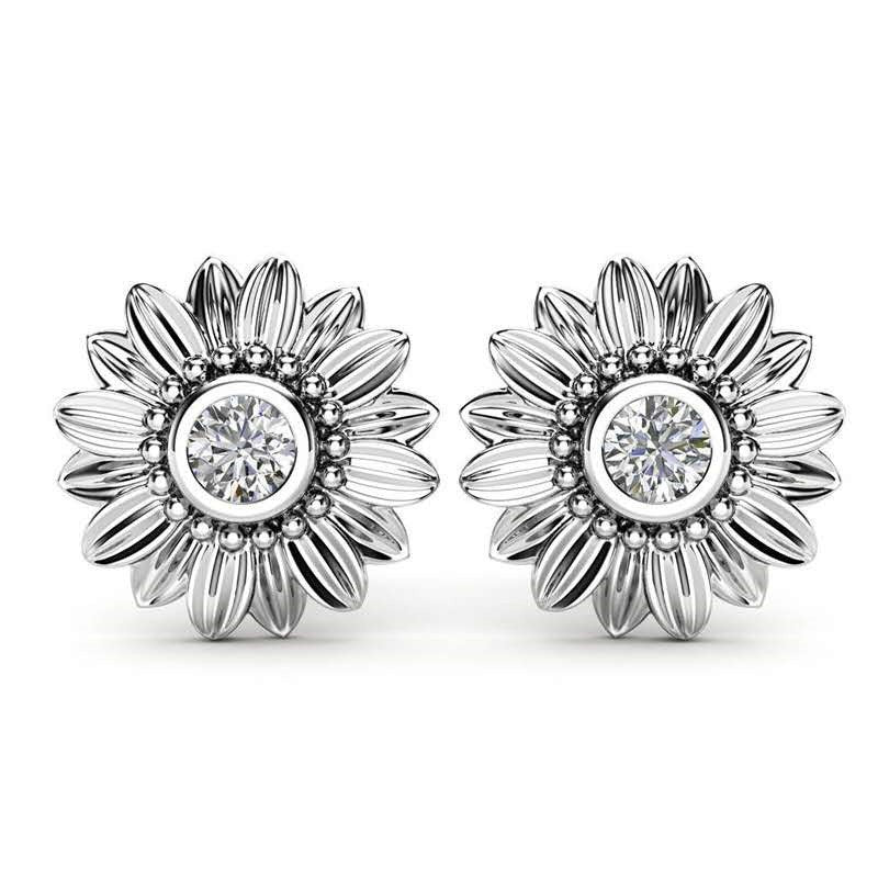 Sunflower Heart-shaped SmalPendant - FASHIONKULTUR