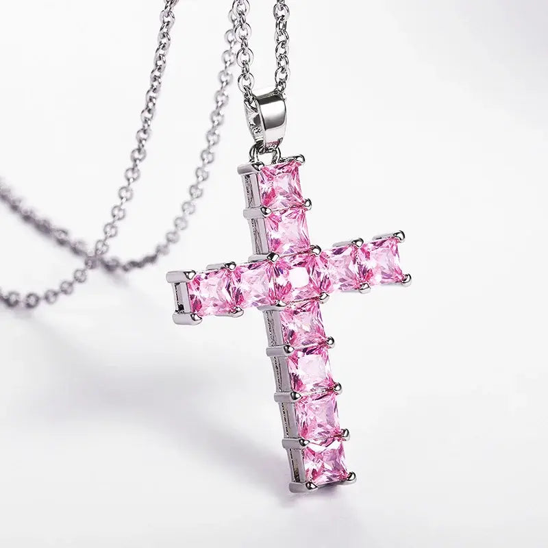 Goth Cross Pendant Necklace - FASHIONKULTUR