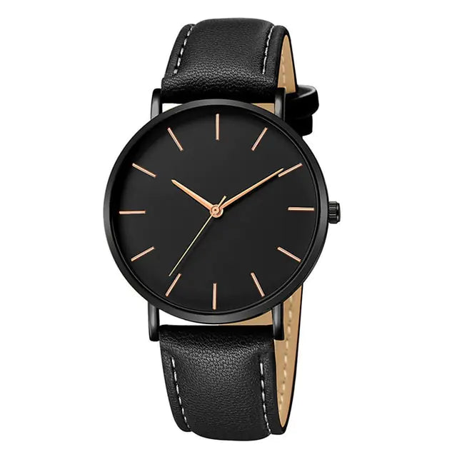 Simple Leather Men's Luxury Watches - FASHIONKULTUR