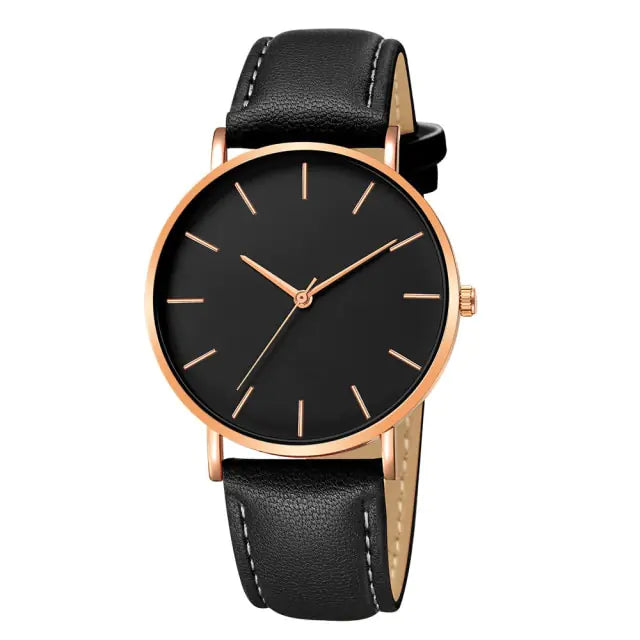 Simple Leather Men's Luxury Watches - FASHIONKULTUR