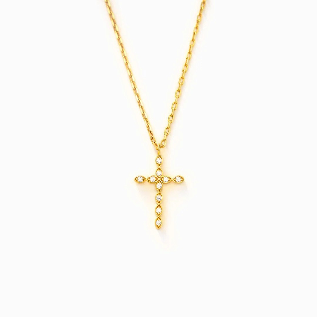 Slim Chain Geometric Necklace Simple Cross Women - FASHIONKULTUR
