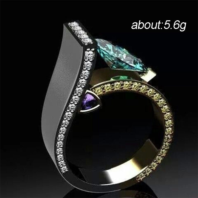 Women's Crystal Zircon Diamond Ring Jewelry - FASHIONKULTUR