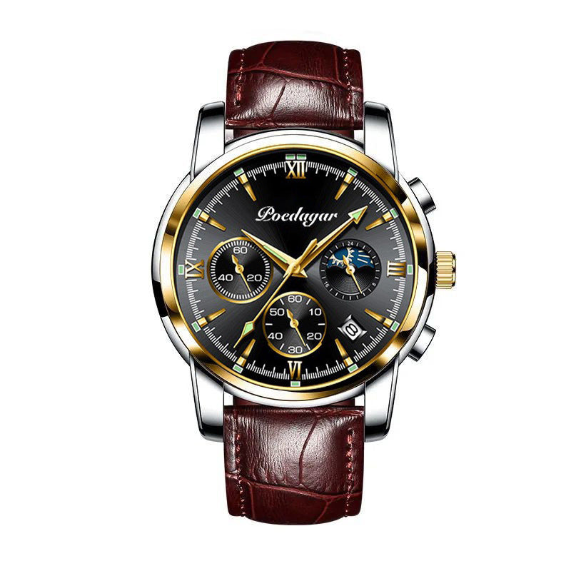 Multifunctional Men's Watch Luminous Waterproof Quartz Wrist Watch - FASHIONKULTUR