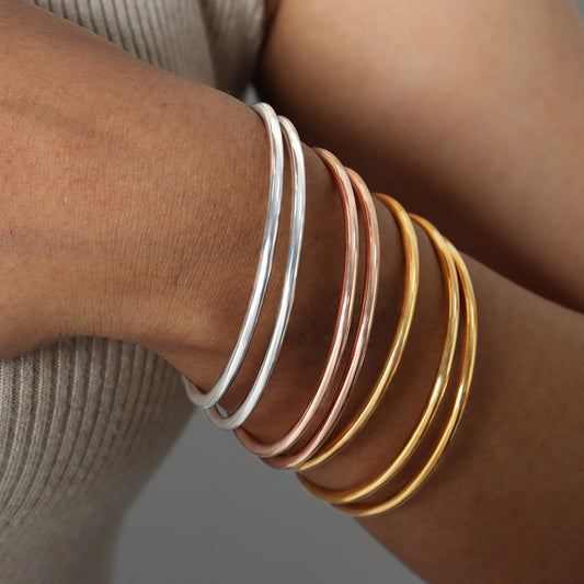 Women's French Colorless Retro Plain Ring Bracelet - FASHIONKULTUR