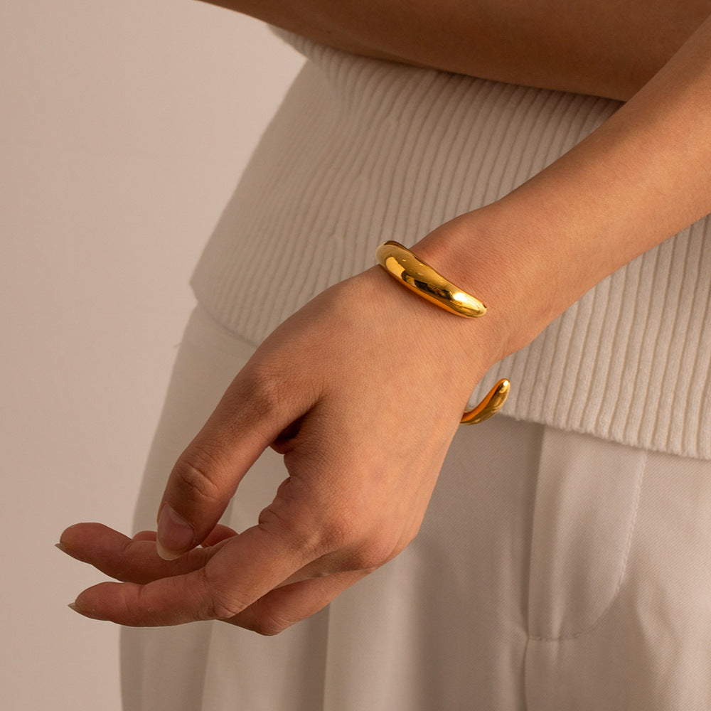 Fashion Stainless Steel Irregular Bracelet Jewelry - FASHIONKULTUR