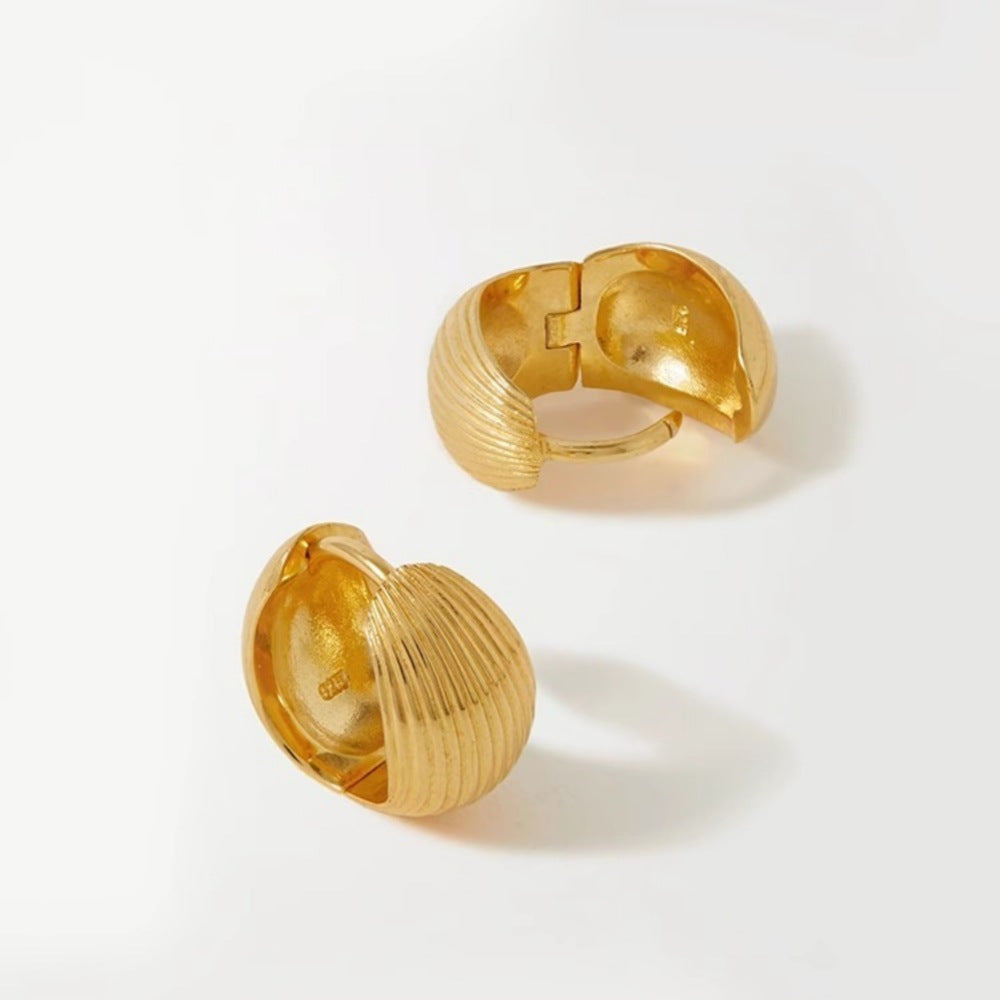Sterling Silver Stud Earrings For Women Retro Minority Design - FASHIONKULTUR