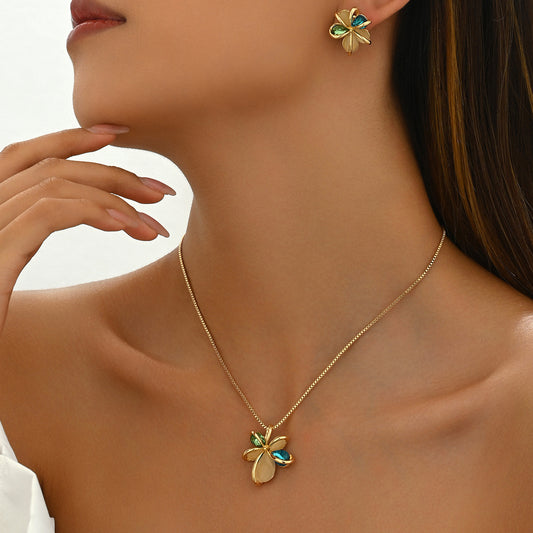 Vintage Women's Necklace Suit Inlaid Jewel - FASHIONKULTUR