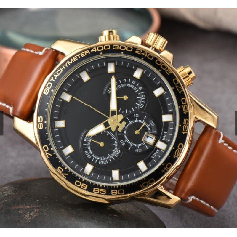 Men's Day Six-pin Full-function Quartz Watch - FASHIONKULTUR