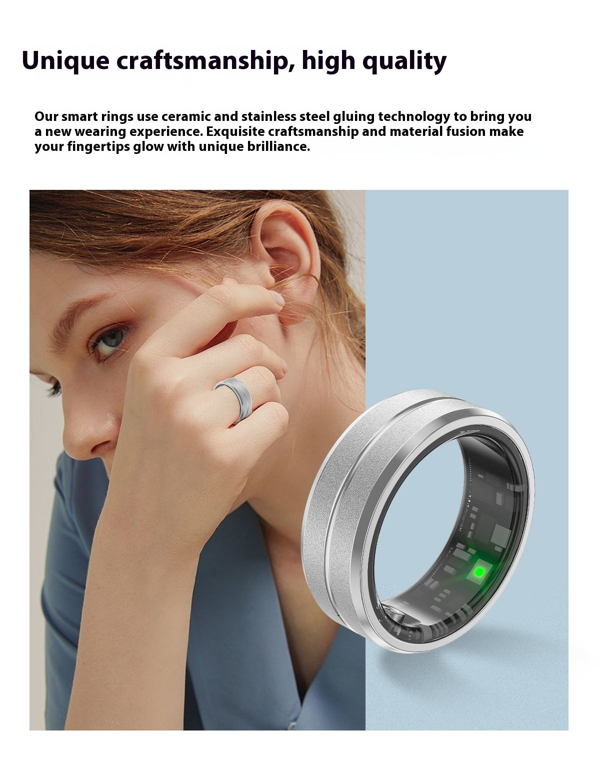 2024 Smart Ring For Men Women Heart Rate Blood Oxygen Monitoring Multi Sports Modes IP68 Waterproof Smart Rings For Android IOS - FASHIONKULTUR