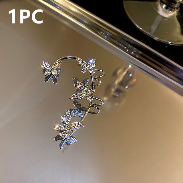 Butterfly Ear Clip - FASHIONKULTUR