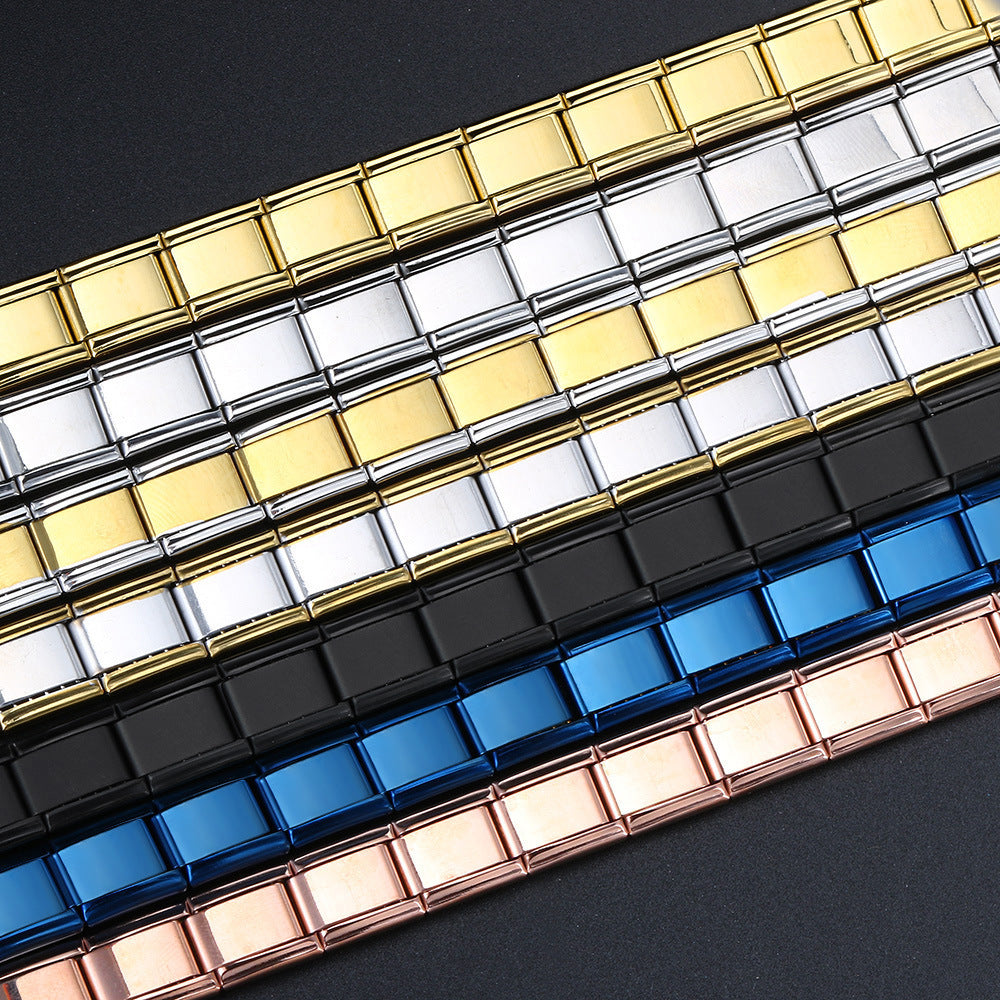 Titanium Steel Vacuum Real Gold IP Plating Watch Band Chain - FASHIONKULTUR