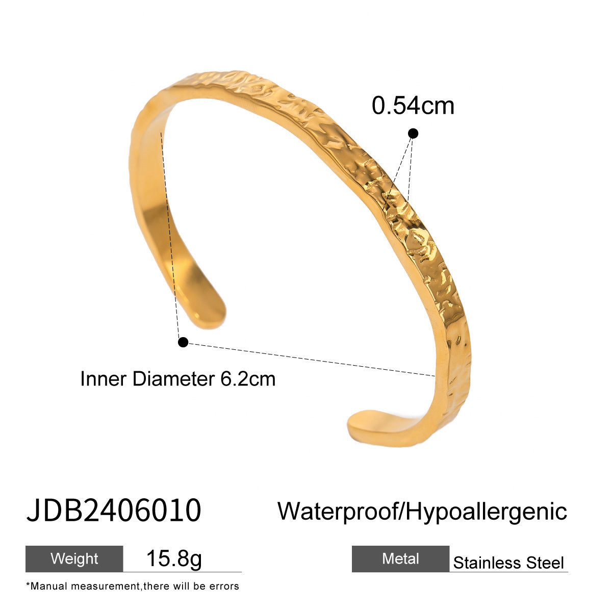 Simple All-match INS Style 18K Gold Stainless Steel Bracelet - FASHIONKULTUR