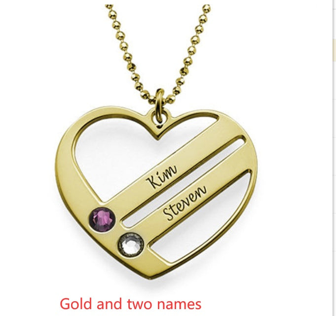 DIY Custom Engraved Name S925 Silver Diamond Necklace - FASHIONKULTUR