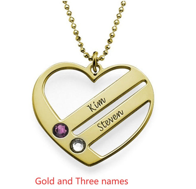 DIY Custom Engraved Name S925 Silver Diamond Necklace - FASHIONKULTUR