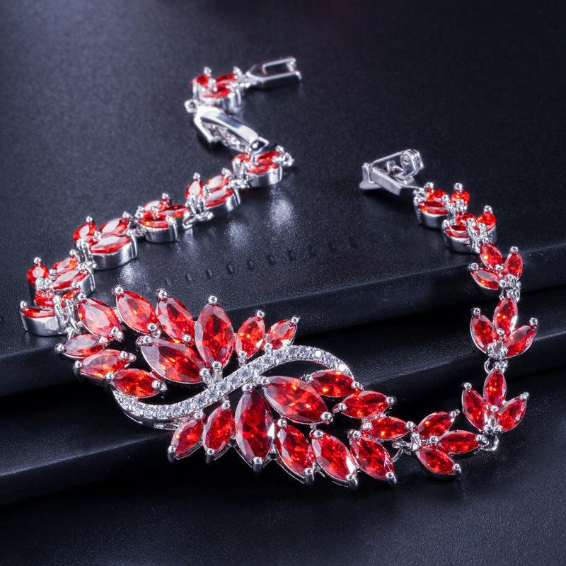 Women's Bingling Flower Zircon Bracelet Jewelry - FASHIONKULTUR