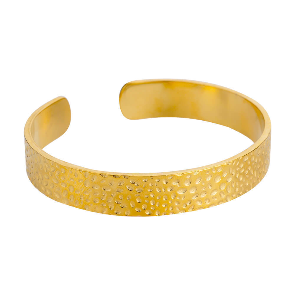 Simple Stainless Steel Opening Bracelet Female Ins Temperament Beating Pattern Irregular - FASHIONKULTUR