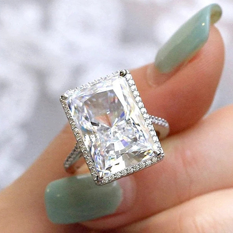 Bright Rectangular Eye-catching Ring Fashion Simple - FASHIONKULTUR